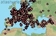 Distribution européenne de Dasypoda hirtipes
